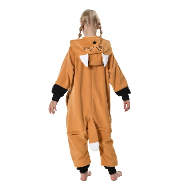 Unisex børne onesie pyjamas plys kostume Sødt Halloween kostume K fox 95