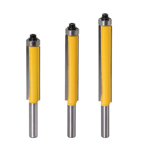 3pcs Woodworking Milling Cutter with Top Bearing
