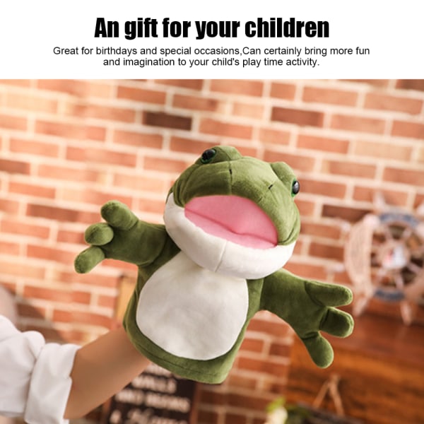 Søte dyr Frog Hånddukker Historietid Korte plysjleker Dukker for barn BabyFrog 30 cm/11,8 tommer