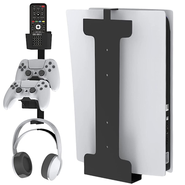 PS5 spillkonsoll universelt veggfeste vert oppbevaringsfeste spillkontrollere hodetelefoner PS5 vertsfeste Headphone Grip Bracket