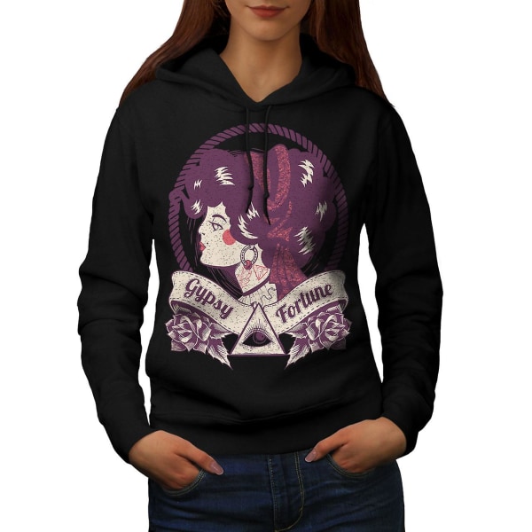 Gypsy Fortune Teller Kvinder BlackHoodie | Wellcoda CMK Black Medium