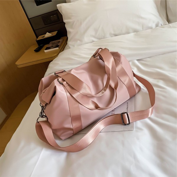 Ekspanderbar Gymbag Duffelbag for Kvinner med Vått Rom, Reiseveske Weekend Overnattingsvesker med Doble Skulderstropper