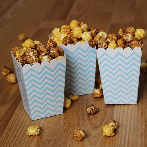 36 stk film popcorn bokser papirposer til desserter gaver