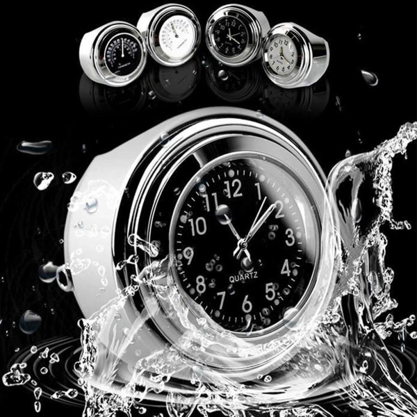 Motorcycle Quartz Clock Waterproof Mount Watch  With Wrench