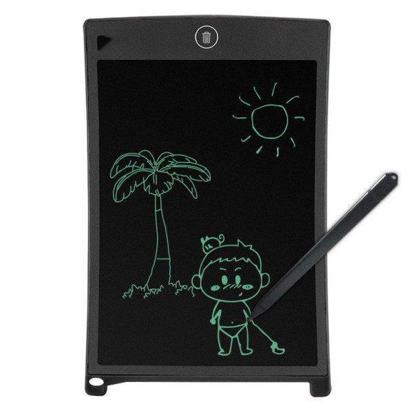 LCD-skrivplatta, 8,5 tums elektronisk skrivtavla Doodle och klotterbräda Black