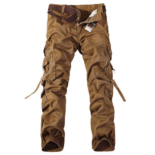Pocket Cargo-bukser for menn Brown 34