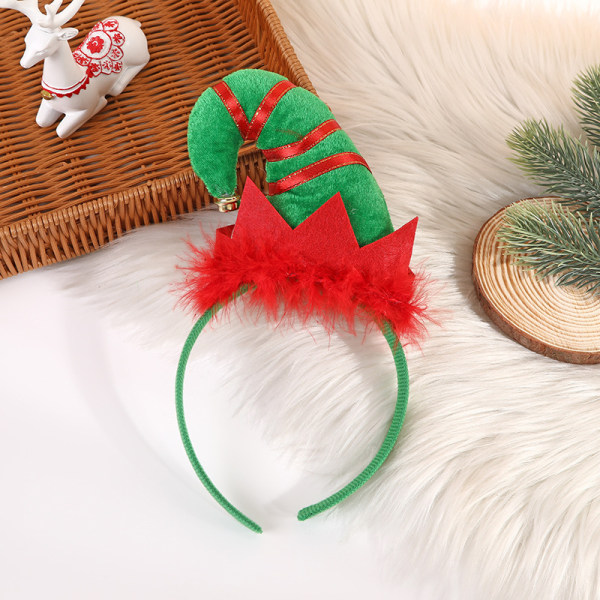 Pandebånd Feather Elf Hat Hårbånd Christmas Holiday Party Favors S02