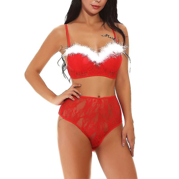 Ladies Christmas Sexy Lingerie Set L