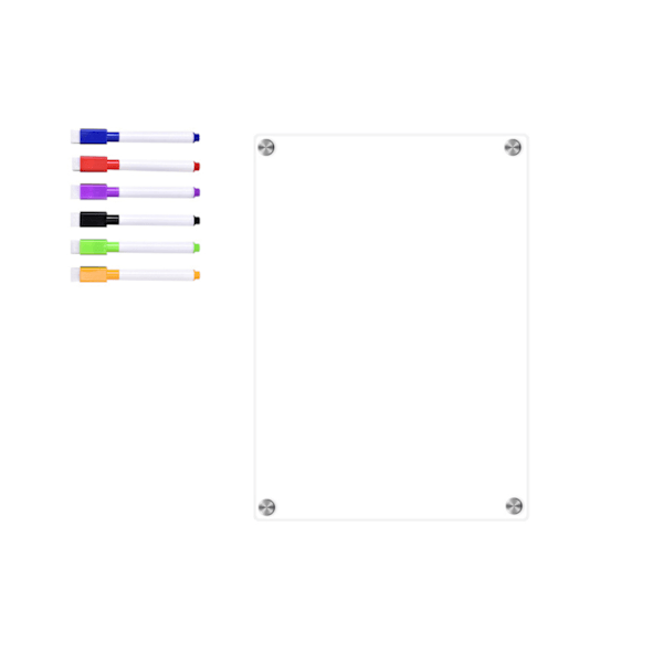 Magnetisk ugekalender til køleskab, akryl magnetisk slettetavle, ugeplanlægningstavle Klare whiteboard-kalendertavler 0.23 S