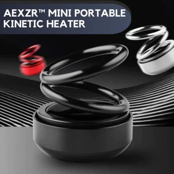 Portable Mini Kinetic Aromatherapy, Mini Portable Kinetic Heating Aromatherapy Black Red