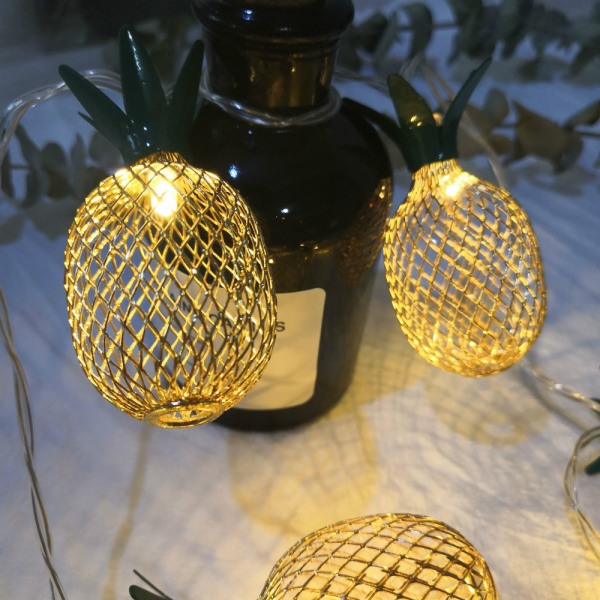 LED ananasformade slingljus Batteridrivna Fairy Lights