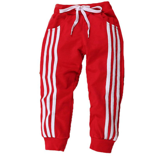 Children's striped track trousers Red 4-5 Years