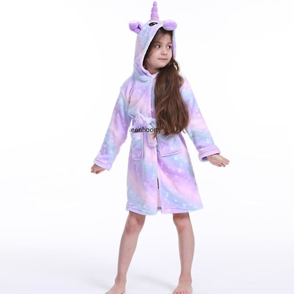 Children Bathrobes Rainbow Sleepwear K 11 / blue white