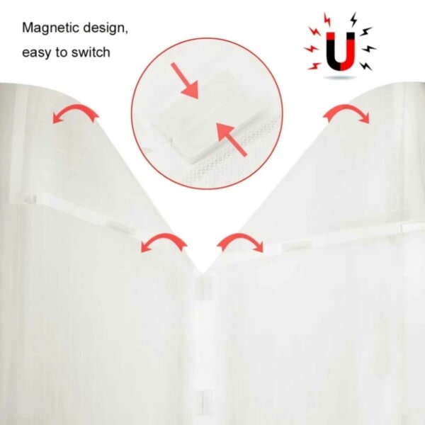 Magneettinen hyttysverkko oveen - Hyttysverkko-ovi magneetilla 210x100cm Valkoinen valkoinen white