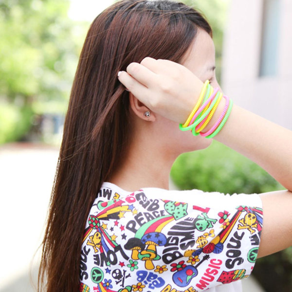 Multi-function Phone Line Colorful Necklace Bracelets H Ring Decorations CMK Color