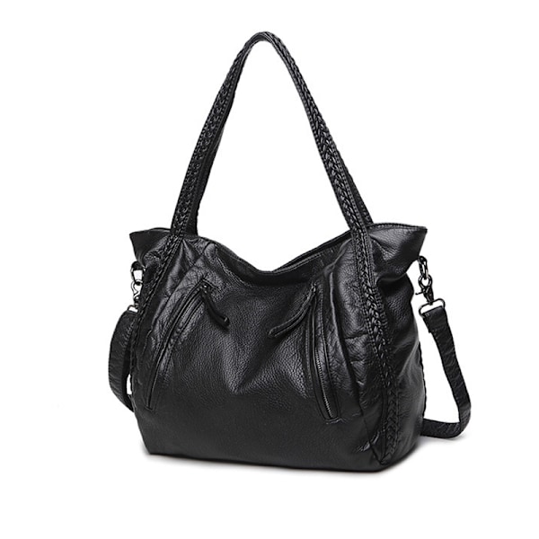 1 stk. dame blød PU lædertaske håndtasker dame crossbody tasker til kvinder skuldertasker