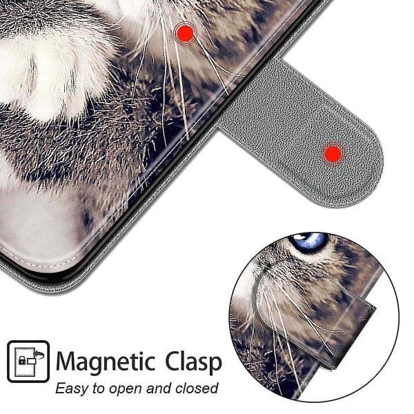 Motorola Moto E7 Cat magneettinen case