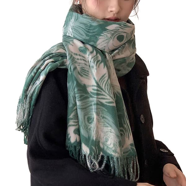 Sjal til kvinder, ternet sjal, vintervarm pashmina, tartansjal