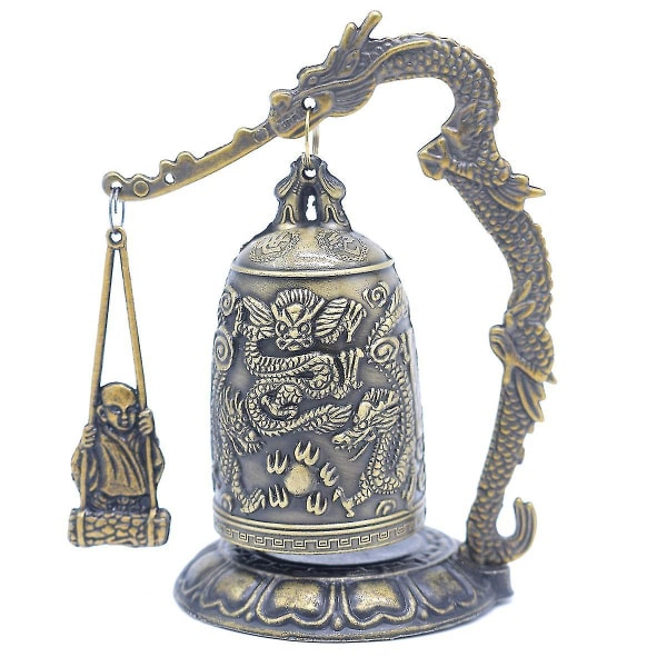 Vintage liten drageklokke buddhistiske samleobjekter Ornamenter