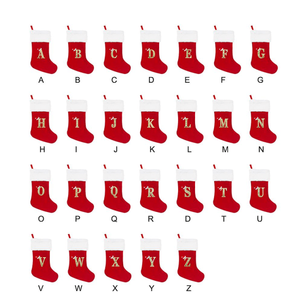 Personalized Christmas Stockings - Festive Ambiance With Precision Large Red F