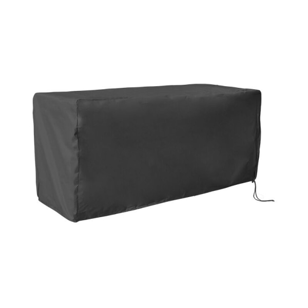 Storage Trunk Cover, Outdoor Storage Box Cover Waterproof UV Protection Deck Cover - 123*62*55cm, Black