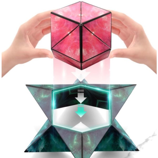 Magnetic three-dimensional geometry Rubik's cube toy purple