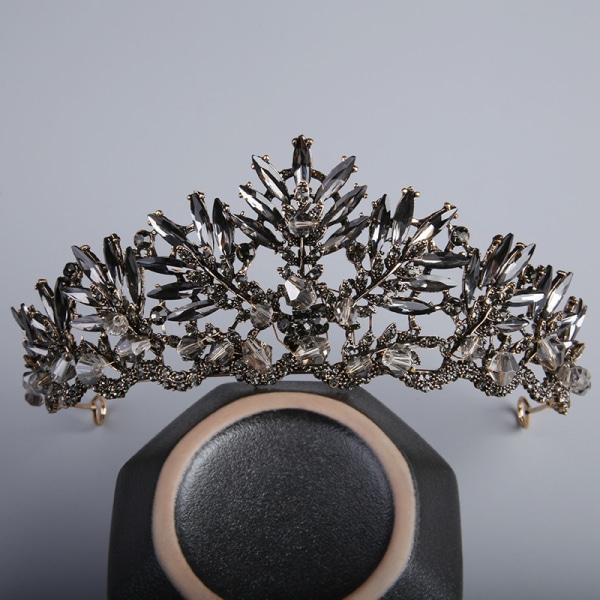 Barok gotisk vintage sort pandebånd Bride's Wedding Tiara