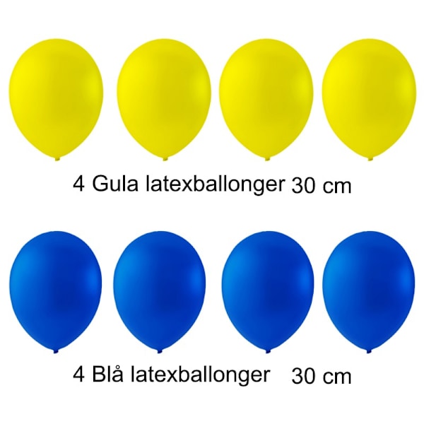 Studentdekorasjoner Studentfest Pakke Ballonger, Girlander, Eksamensdekorasjoner - Komplett Sett for Studentmottakelse