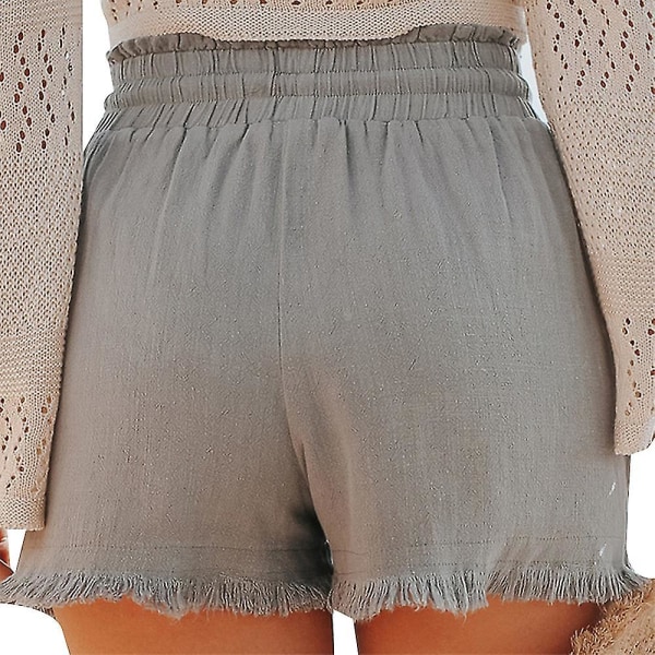 Womens Summer Beach Linen Shorts CMK M