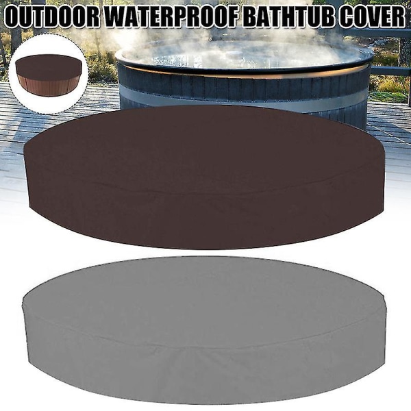 Outdoor Round Hot Tub Waterproof Spa Hot Tub Covers Dust Cover