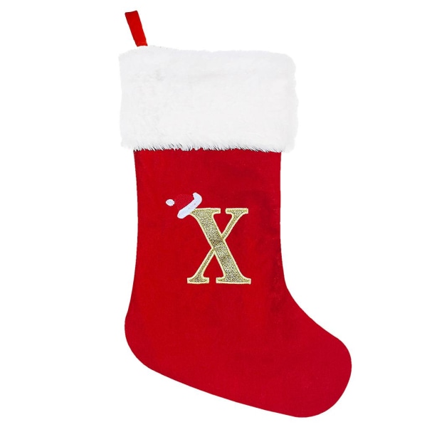 Personalized Christmas Stockings - Festive Ambiance With Precision Large Red X