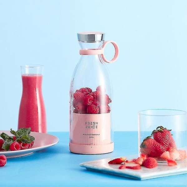 Bærbar Elektrisk Juicer Blender Usb Mini Frukttraktor Pink