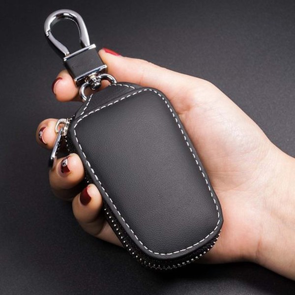 Nøglepung Bilnøgle Etui PU Læder Bilnøglering