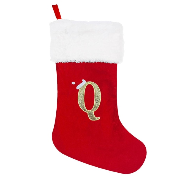 Personalized Christmas Stockings - Festive Ambiance With Precision Large Red Q