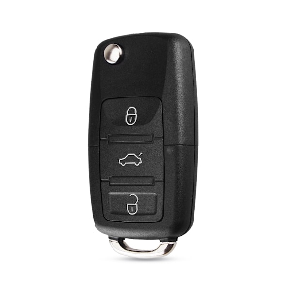 Udskiftning af bilnøgle med 3 knapper til Volkswagen VW Golf Passat Sort Black one size