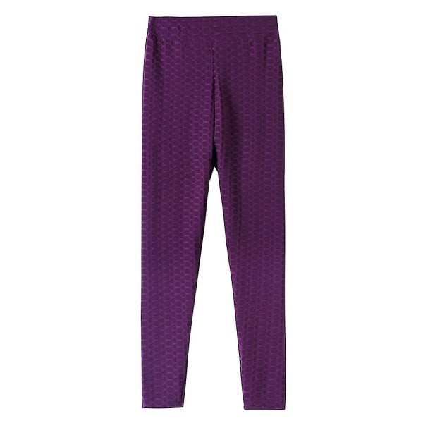 Women's High Waist Super Stretch Leggings Purple XL