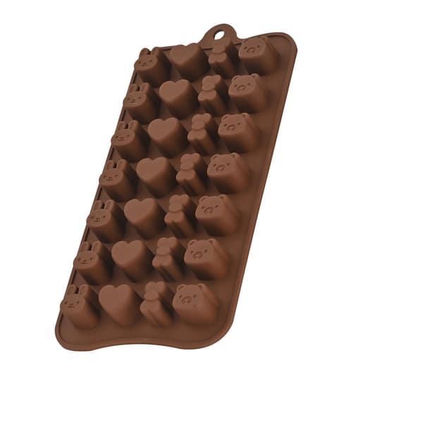 Sød Genanvendelig Silikoneform til Chokoladegodter, Isterninger, Gelé og Budding - Model CC-090