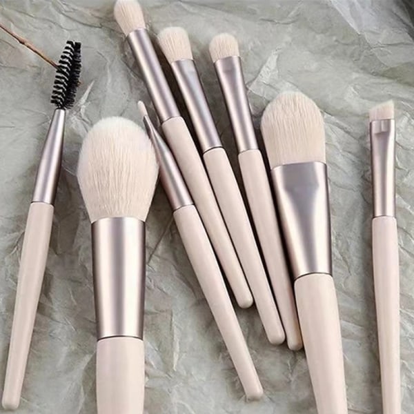 8-Pack Professional Makeup Brush Set Verktøybørster