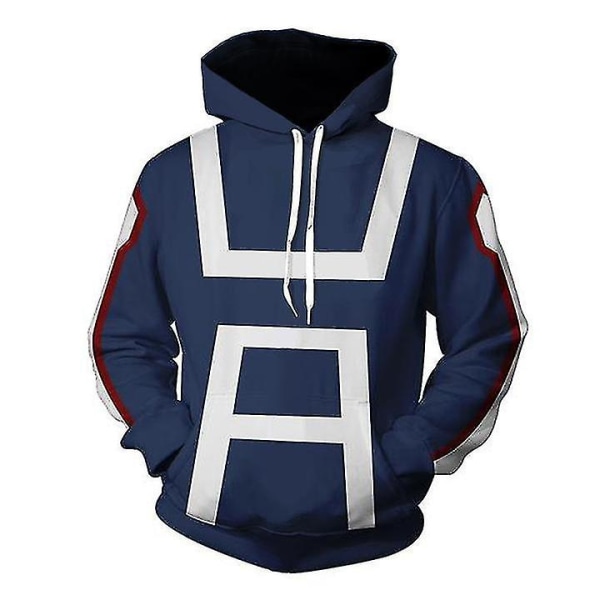 My Hero Academia genser med 3d-trykk Hettejakke Hettegenserjakke Unisex CMK M