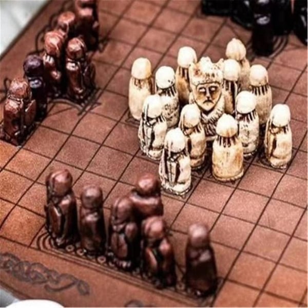 Hnefatafl Brädspel, Set, Set för vuxna/barn med trälåda