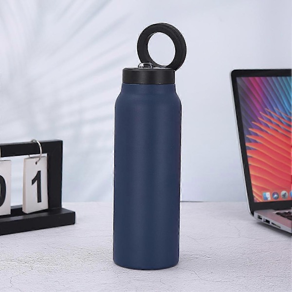 Magnetisk Telefonholder Isolert Krus Rustfri Vannflaske Bursdag Julegave Orange Red