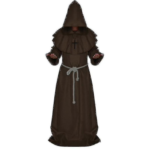 Voksen munk hette kappe Kappebroder middelalderprest kostyme V Coffee M