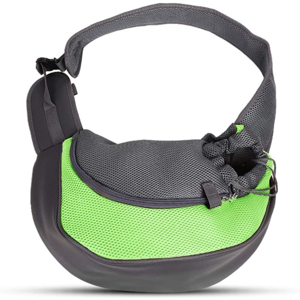 Portable Pet Messenger Bag for Dogs Cats Puppy Breathable Mesh green