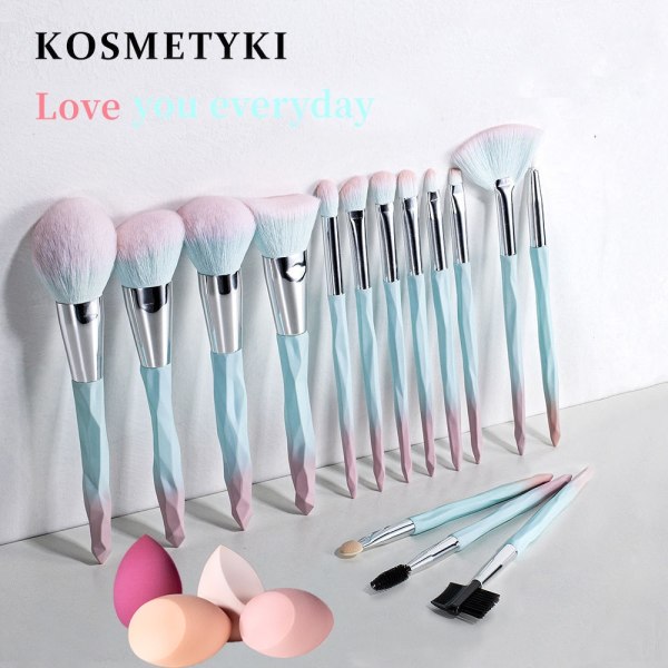 15-Pack Professional Makeup Brush Set Makeup Tools