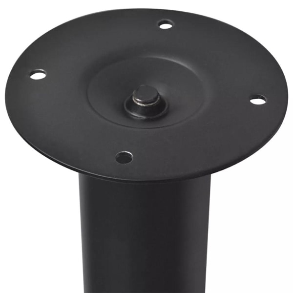 Justerbare bordsben 2 stk 710 mm-1100 mm svart Black Svart