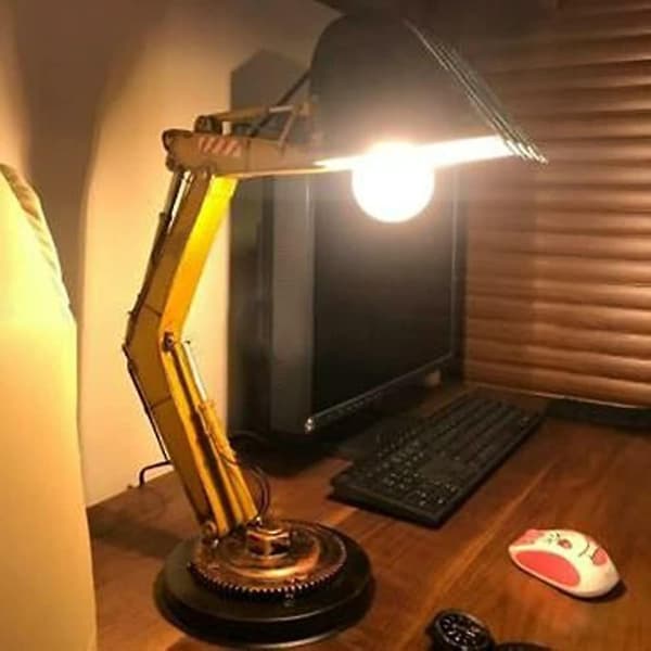 Grävmaskin Robotic Arm Skrivbordslampa Creative Table Led Night