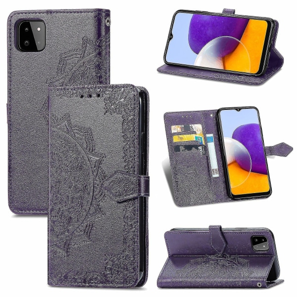 Samsung Galaxy A22 5g Case Leather Wallet Cover Magnetic Flip