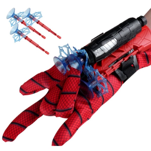 Sticky Wall Myk Bullet Gun Spider Launcher Wrist Toy Red