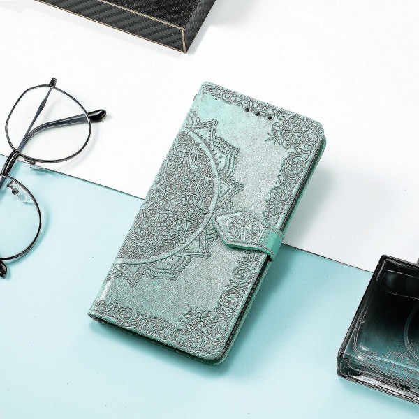 Iphone 12 Mini Case Lærdeksel Magnetic Flip Støtsikker