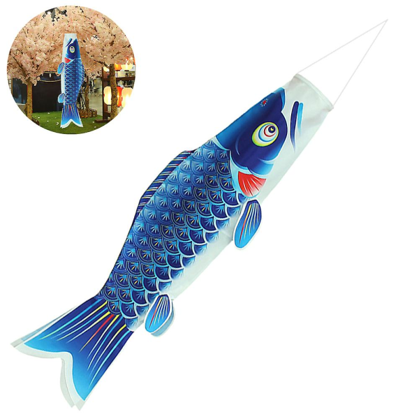 1 st Fish Windsock Carp Windsock Fish Flag blue